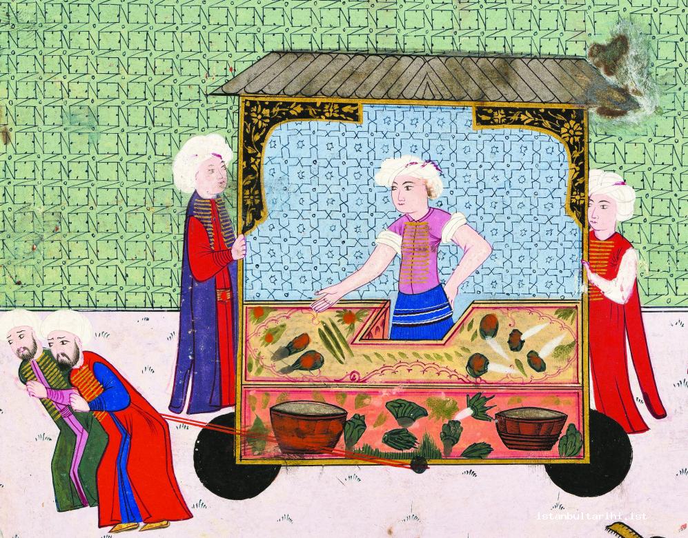 	آداب و رسوم آشپزی استانبول عثمانی - سبزی فروش