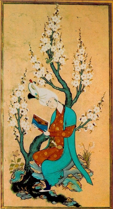 Young Man and Book