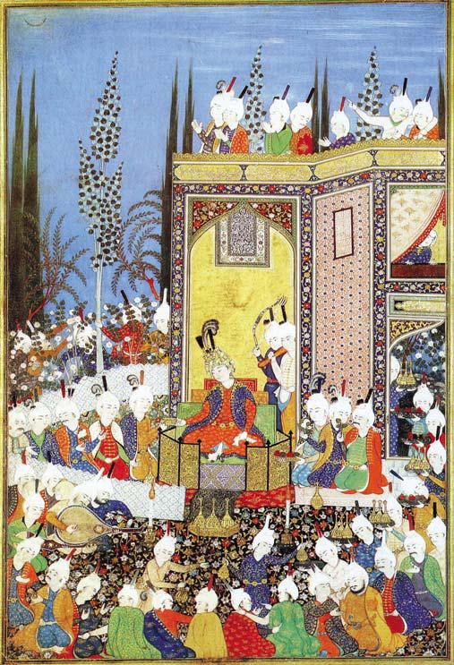 جشن عید فطر- سلطان محمد- دیوان حافظ - تبریز