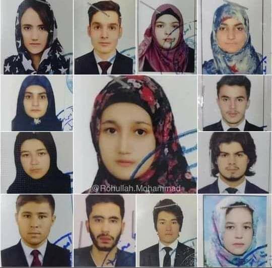 دانشجویان دانشگاه کابل که توسط جنگ سالاران کشته شدند